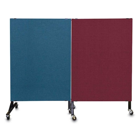 United Visual Products Enclosed Corkboard, 3 Door, 96"x48", 4" Fra UV3420-SATIN-CLOUD